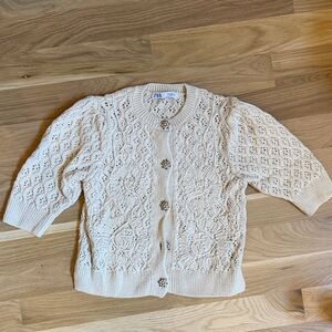 Zara Cream Knit Cardigan